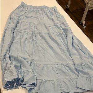 Light Blue Women's Maxi Skirt